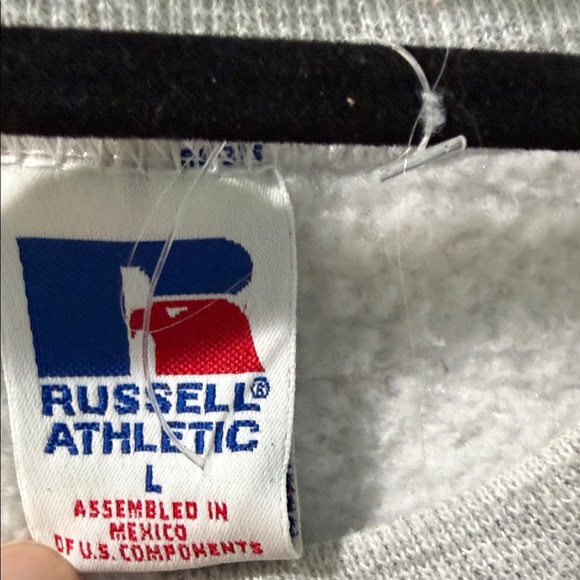Russell Athletic Gray Sweatshirt with Red SDSU Logo - Picture 2 of 5
